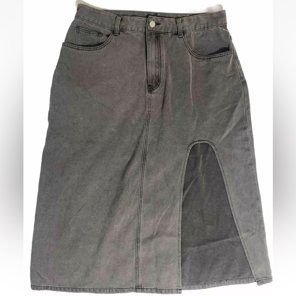 Cider Jean denim  maxi skirt  Black size:OXL